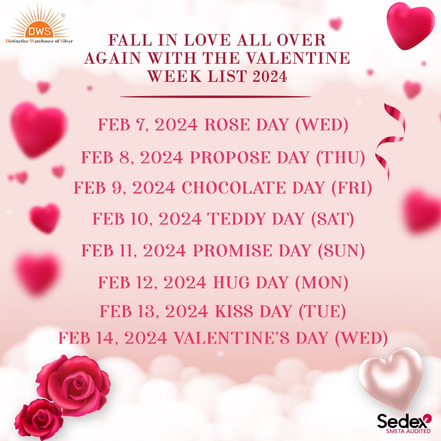 Valentine Week List 2024 Plan a Perfect Valentine's Week!